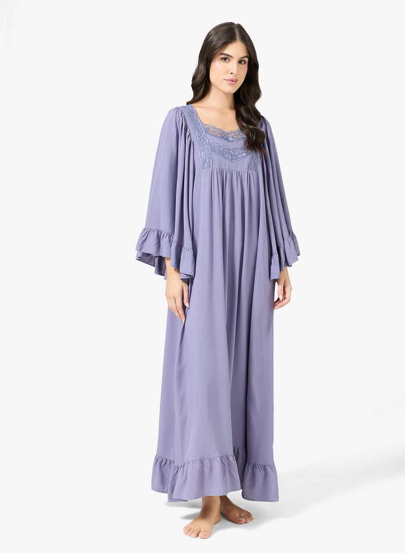 خزانة قميص نوم مزين بالدانتيل - Image 4