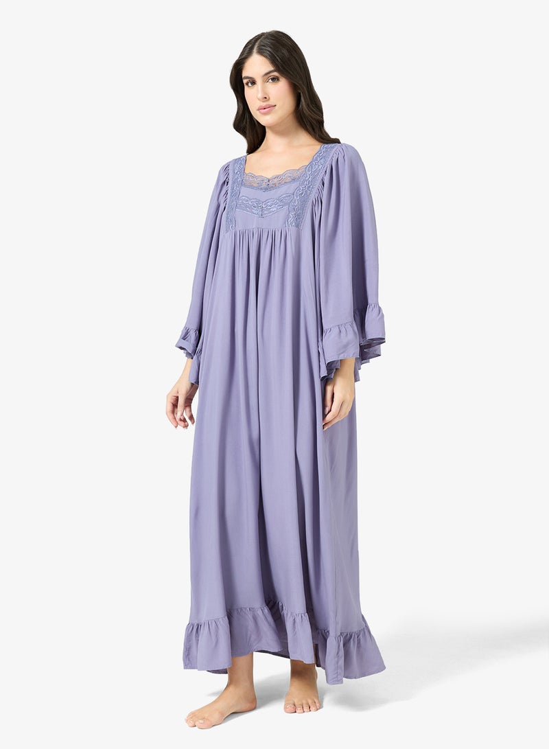 خزانة قميص نوم مزين بالدانتيل - Image 1