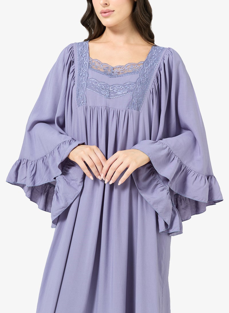 خزانة قميص نوم مزين بالدانتيل - Image 3