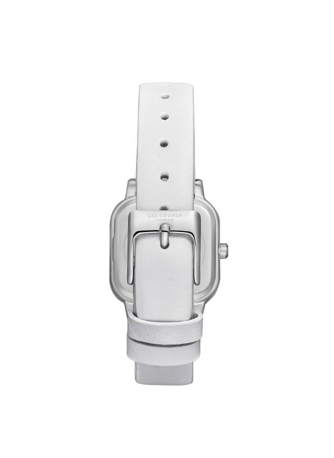 Lee Cooper Women's Analog Display Watch With White Leather Strap - LC08152.333  - Image 4