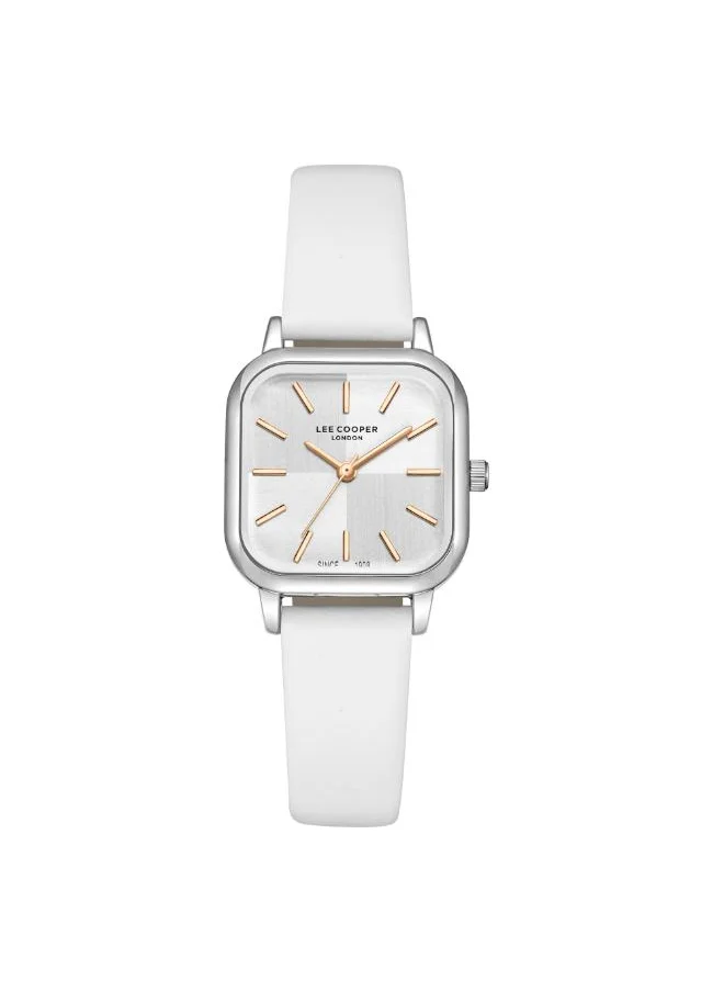 Lee Cooper Women's Analog Display Watch With White Leather Strap - LC08152.333