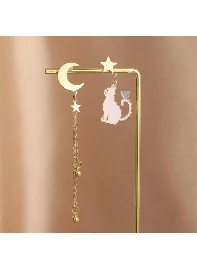 CSIYANJRY99 Black Cat On The Moon Earrings For Women Acrylic Moon Star Cat Earrings Funny Animal Cat Jewelry Accessories (C) - Image 3