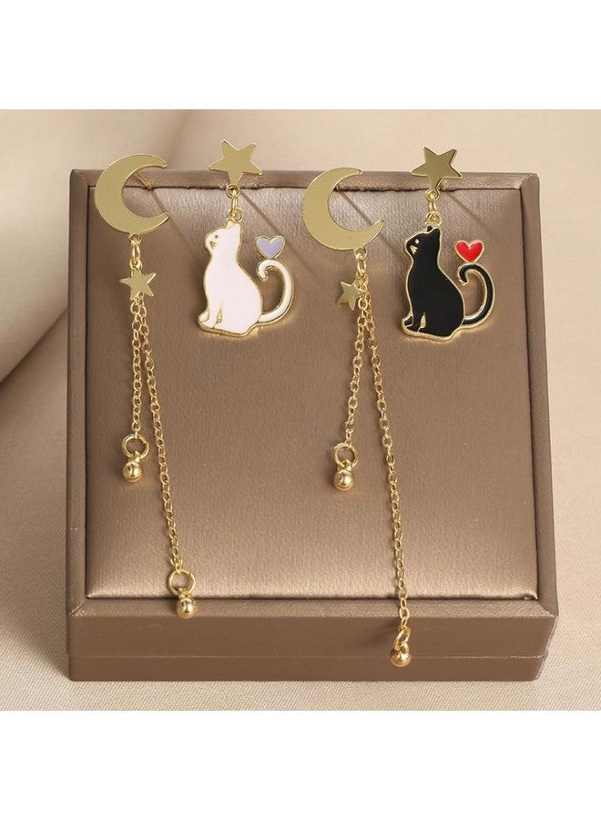 CSIYANJRY99 Black Cat On The Moon Earrings For Women Acrylic Moon Star Cat Earrings Funny Animal Cat Jewelry Accessories (C) - Image 4