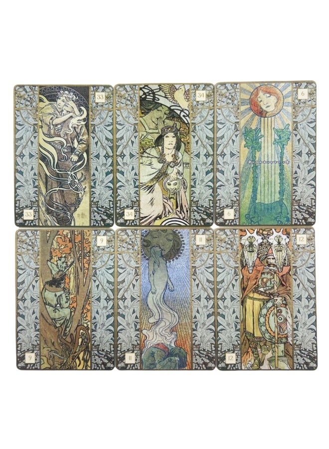 NIBEMINENT Alphonse Mayaos Set of Pictorial Cards 36 Tarot Cards English Version Illusion Divination Edition Flat Game Set - Image 4