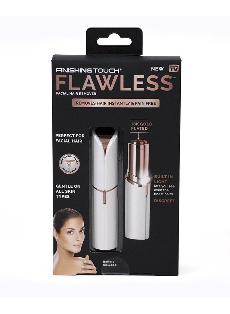 فلوليس أداة إزالة الشعر بمؤشر LED أبيض/ذهبي - Image 3