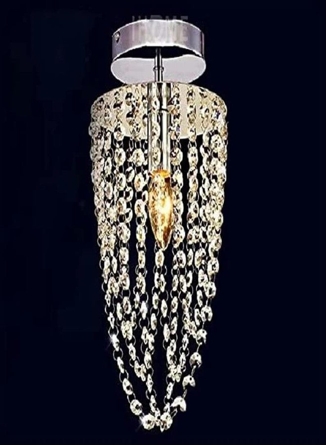 SILVERBILL Crystal Beads Chain,Garland of Clear Chandelier Bead Lamp Chain,Bead Curtain,Chandelier,Octagon Beads,Home & Garden Decoration 6ft - Image 4