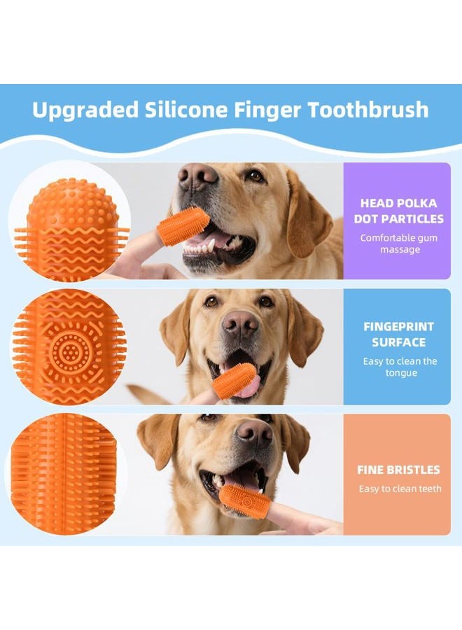 Sarnxgr 6Pcs Silicone Dog Toothbrush,360° Dog Tooth Brushing Kit,Finger Toothbrush,Cat Tooth Brush,Teeth Cleaning,Dogs Cats Teeth Cleaning Dental Care - Image 4