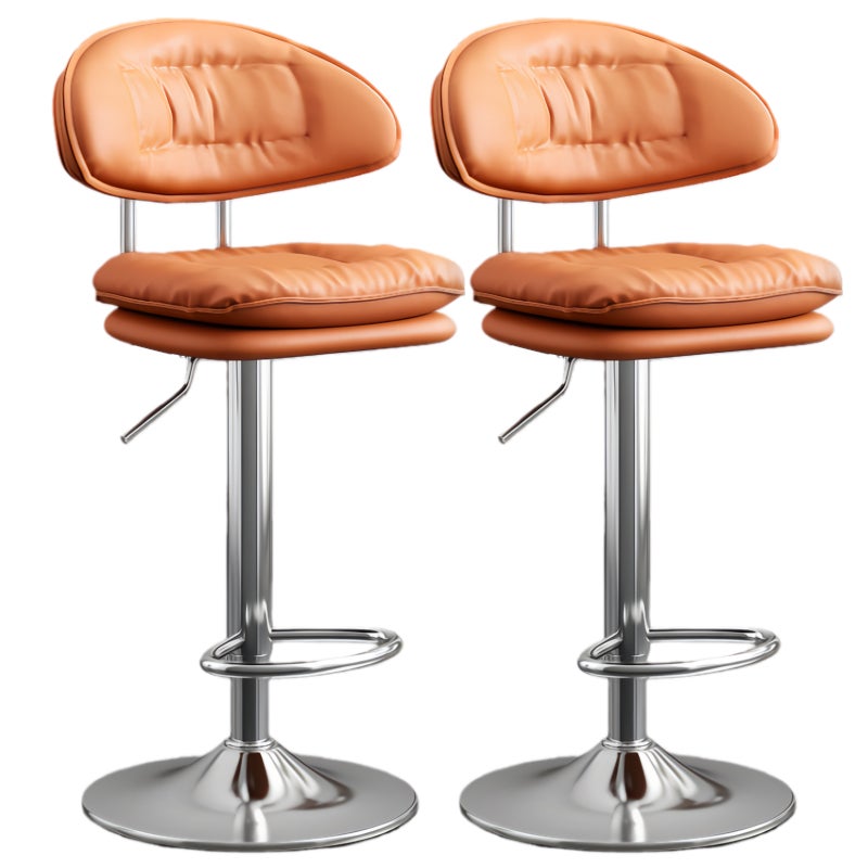 شاربدو كرسي بار 2PCS ، كرسي مستدير صغير عالي الظهر ، كرسي بار عالي قابل للتعديل مريح مع 360 درجة دوار مثالي للمطبخ المنزلي مقابل الطعام كرسي مساند القدم العالي - Image 1