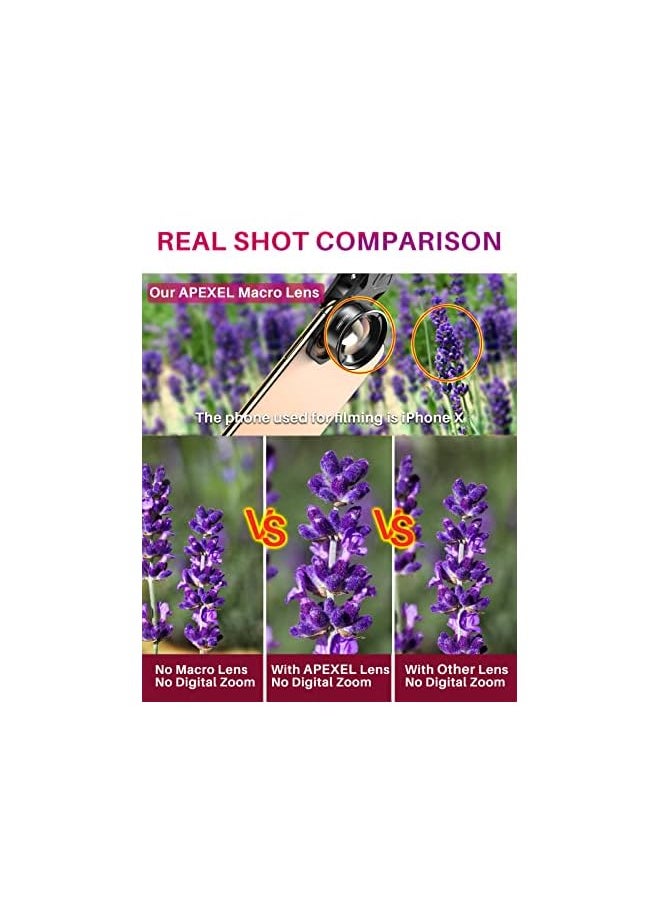 APEXEL - Professional Macro Photography Lens For Smartphone, Iphone, Samsung, Galaxy, Oneplus, Android Phone - Image 1