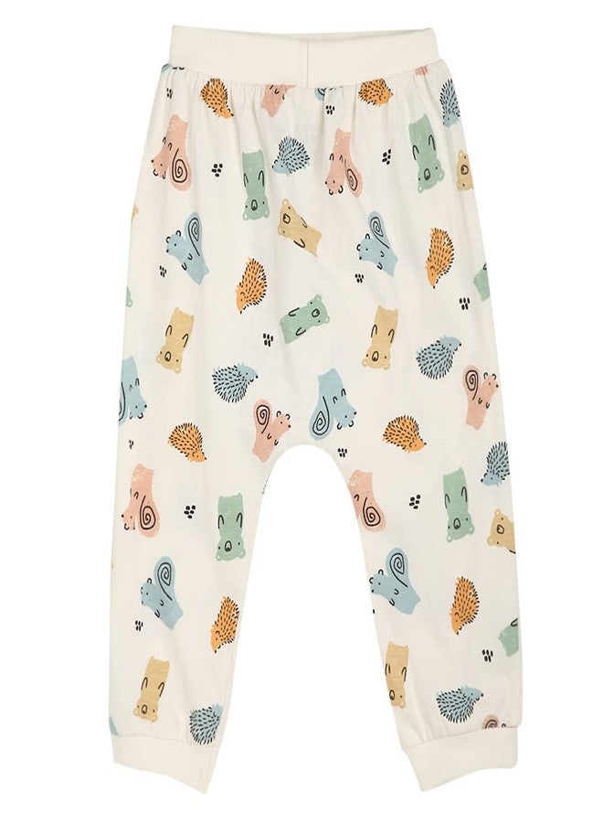 miniklub Baby Full Length Knitted Cotton Multi Color Bottom, Pack Of 3 (3-6M) - Image 2