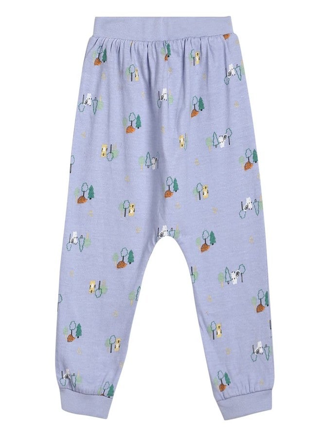miniklub Baby Full Length Knitted Cotton Multi Color Bottom, Pack Of 3 (3-6M) - Image 5