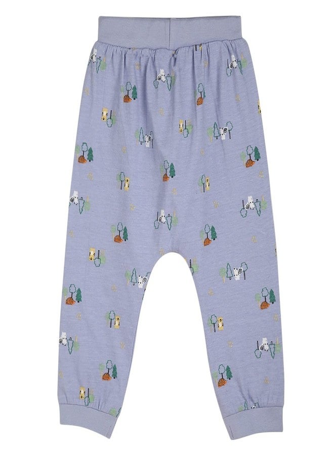 miniklub Baby Full Length Knitted Cotton Multi Color Bottom, Pack Of 3 (3-6M) - Image 4
