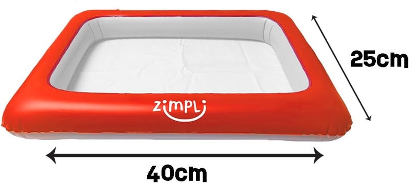 Zimpli Kids Inflatable Play Tray, Children's Sandbox Portable Table, Perfect Sensory, Messy Play Tray for Sand, Mud and Water - Image 2