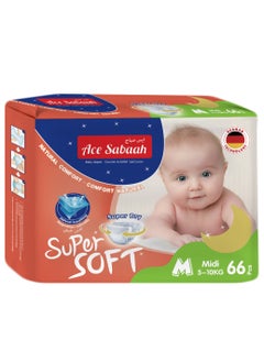 Super Soft Baby Diaper Soft Feel Medium Midi 5 - 10 Kg Natural Comfort Pack Of 1