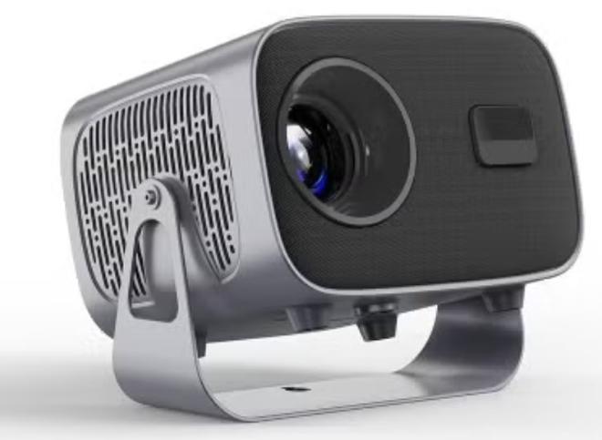Smartbarry HT12 4K+ Ultra HD Smart Projector 28,000 Lumens with Android 13, WiFi 6 & Bluetooth 5.2 – Auto Focus & Keystone Portable LED Projector for Home Theater, Gaming, Office & Outdoor Movies