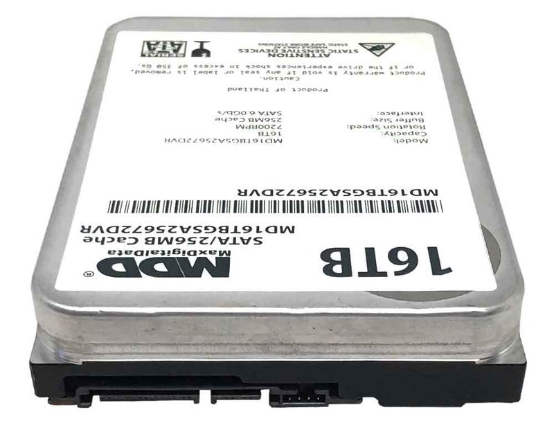 MDD MAXDIGITALDATA MDD 16TB 7200RPM 256MB Cache SATA 6.0Gb/s 3.5inch Internal Hard Drive for Surveillance Storage (MD16TGSA25672DVR) - 3 Years Warranty (Renewed) - Image 3