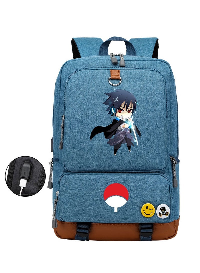 Naruto Teenage Students Men And Women Printed Casual Travel Backpack