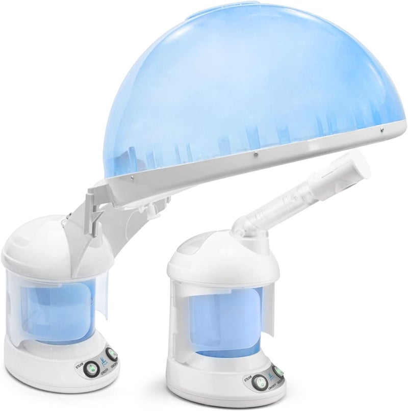 Elitzia Hooded Hair Steamer And Facial Steamer 2 In 1 Function Personal Care O3 Ozone Aroma Hand Face Steam Hair Steam Beauty Machine Elitzia ETKD2328A - Image 1