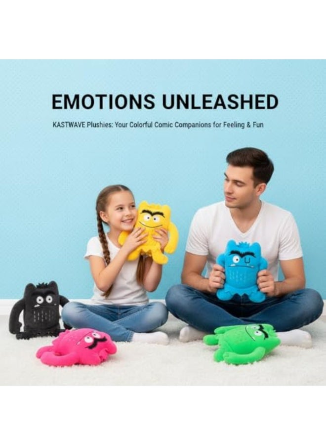 Colour Monster Plush Toys for Kids Age 4+, Emotional Development Soft Dolls, Sad Blue  Happy Yellow Cute Monster Stuffed Animals, Ideal Birthday, Holiday Gifts  Kids Room Decor - Image 2