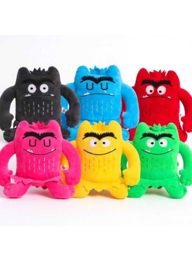 Colour Monster Plush Toys for Kids Age 4+, Emotional Development Soft Dolls, Sad Blue  Happy Yellow Cute Monster Stuffed Animals, Ideal Birthday, Holiday Gifts  Kids Room Decor - Image 1