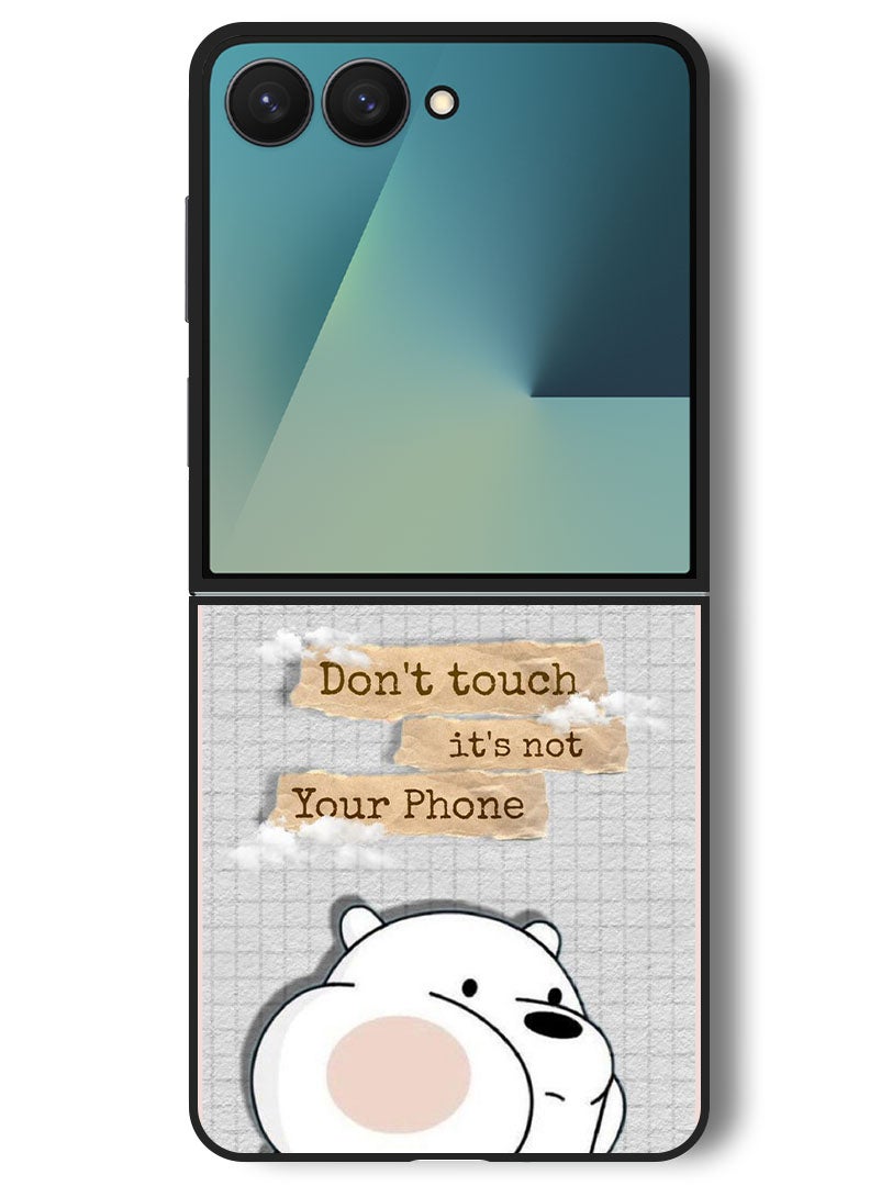 Theodor Case Compatible with Samsung Galaxy Z Flip 7 - 6.9 Inch Protection Shockproof Bumper Cover Dont touch (3) - Image 1