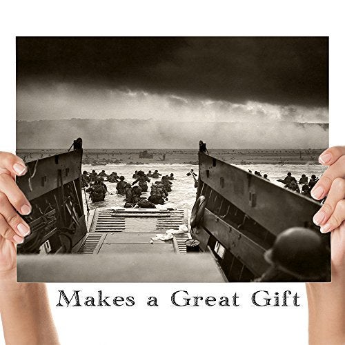 Lone Star Art Into the Jaws of Death - D-Day (1944) Vintage - 11x14 Unframed Print - Perfect Decor and Gift for Military, Veterans and Home Under $15 - Image 4