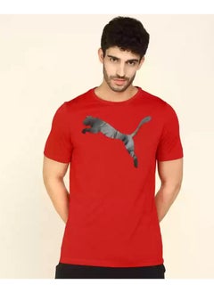 PUMA Active Big Logo Tee High Risk Red  - Image 1