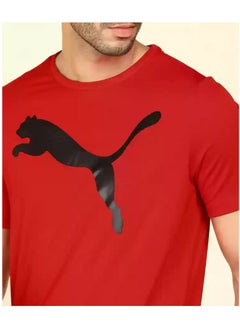 PUMA Active Big Logo Tee High Risk Red  - Image 2