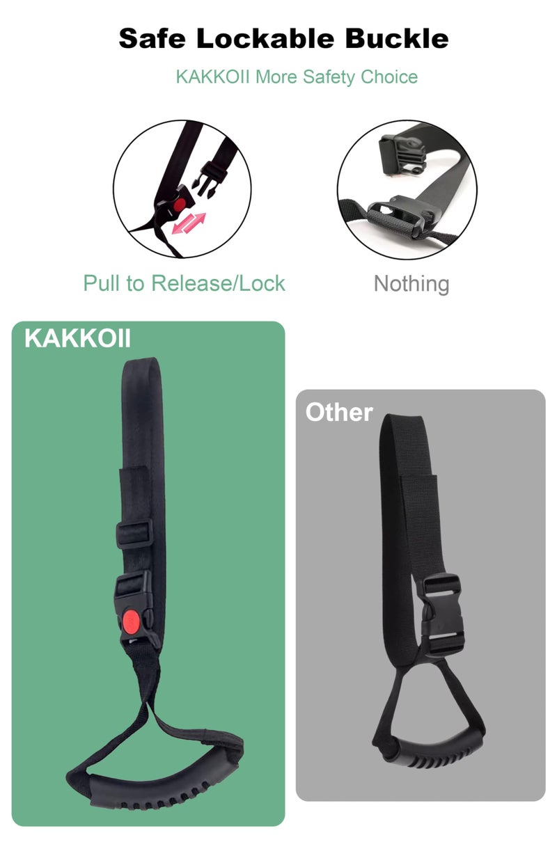 KAKKOII Car Handle Assist Holder, 5 in 1 Vehicle Support Handles, Seatbelt Cutter, Window Breaker, Car Emergency Tool with LED Flashlight for Elderly, Disabled - Image 4