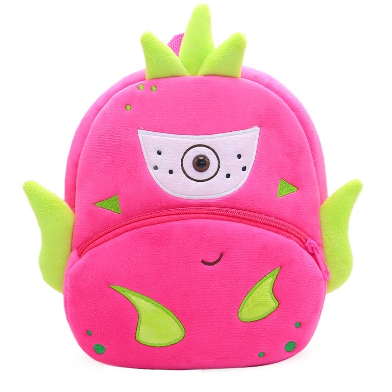 Plush Kids Backpack, Dragon Fruit Fruit Design, Soft Lightweight School Bag for Toddlers and Preschool Kids - Image 5