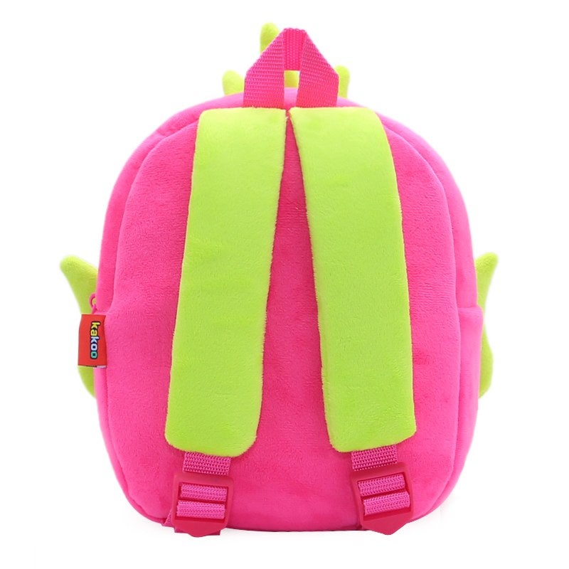 Plush Kids Backpack, Dragon Fruit Fruit Design, Soft Lightweight School Bag for Toddlers and Preschool Kids - Image 1