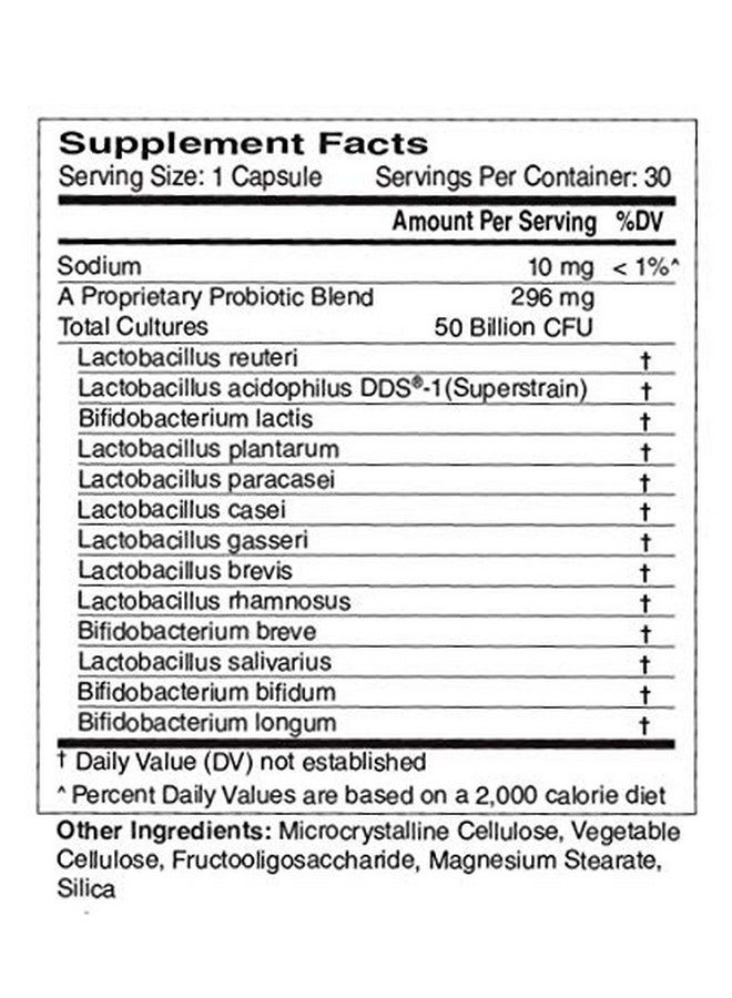 CardioTabs Advanced Probiotic w/ 50 Billion CFU Per Serving, Shelf Stable, Men's and Women's Probiotic Supplement to Stay Fit, 30 Capsules - Image 3