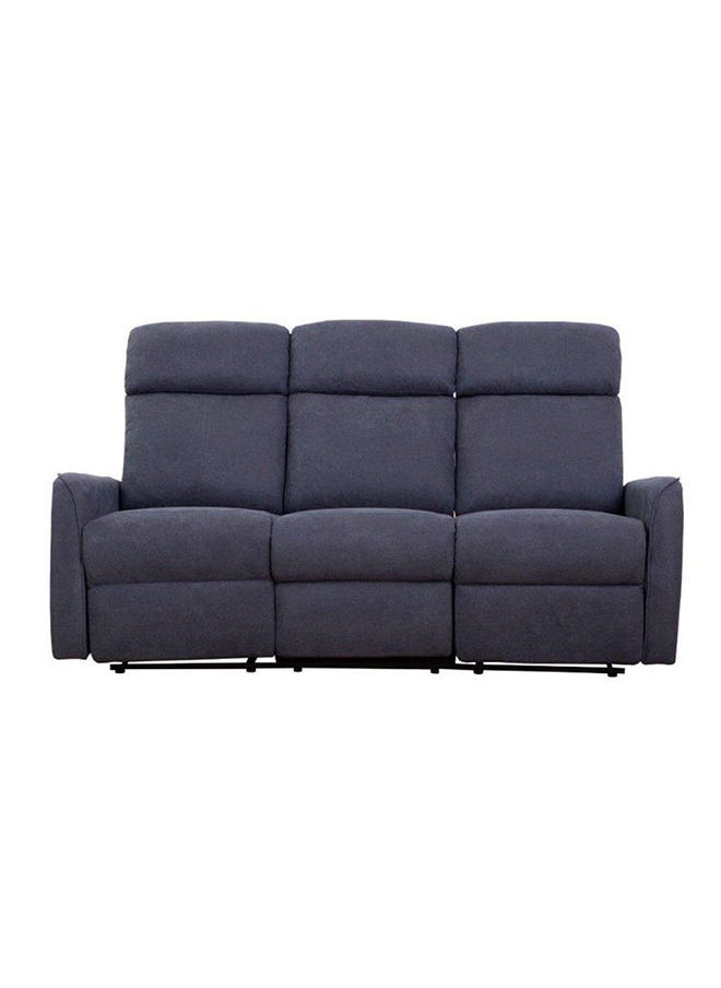DANUBE HOME - Gizmo 3 Seater Fabric Recliner Modern Design Three Seat Sofas Living Room Furniture 184x91x102cm Dark Grey - Image 1