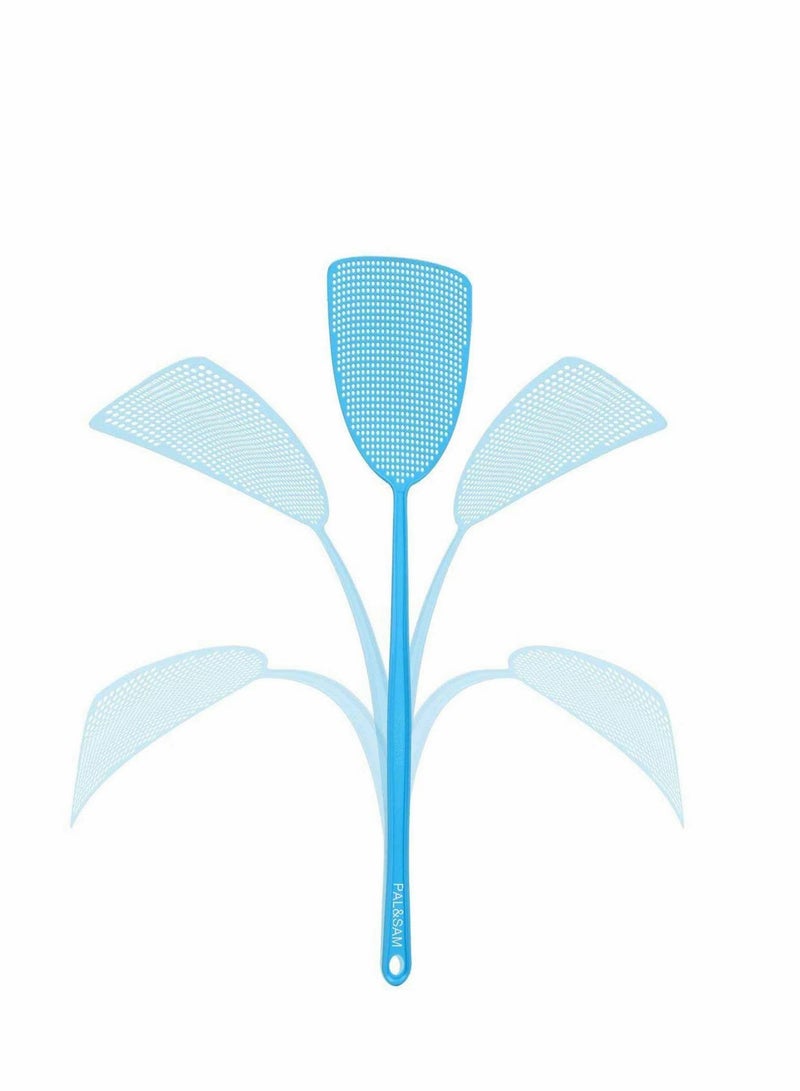 مجموعة 3 من مضارب الذباب البلاستيكية الملونة مع قبضة يدوية متينة ومرنة بـ 3 ألوان - Image 2