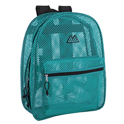 Summit Ridge Mesh Backpacks for Kids, Adults, School, Beach, and Travel, Colorful Transparent Mesh Backpacks with Padded Straps - Image 1
