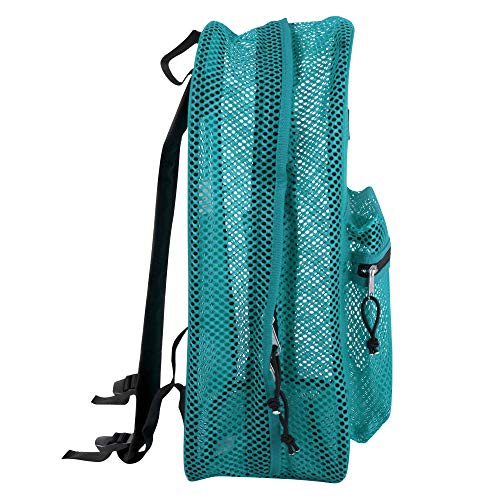 Summit Ridge Mesh Backpacks for Kids, Adults, School, Beach, and Travel, Colorful Transparent Mesh Backpacks with Padded Straps - Image 4
