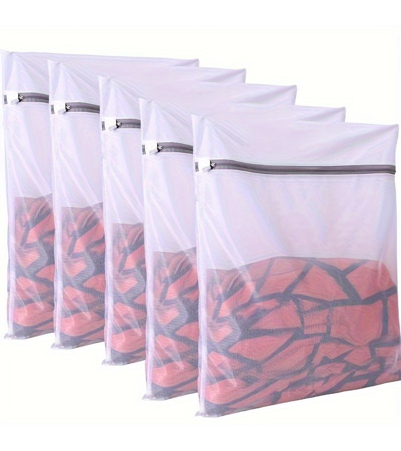 5 Pcs Mesh Laundry Bags 8 66x10 63inch For Clothes Underwear Bras Socks - Image 1