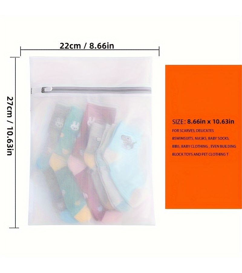 5 Pcs Mesh Laundry Bags 8 66x10 63inch For Clothes Underwear Bras Socks - Image 3
