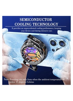 KASTWAVE Phone Cooler Tablet Radiator, Semiconductor Cooling for Android, iPad, iPhone, Surface, FS03 Magnetic Cooling Fan for Gaming & TikTok Live Streaming  - Image 2