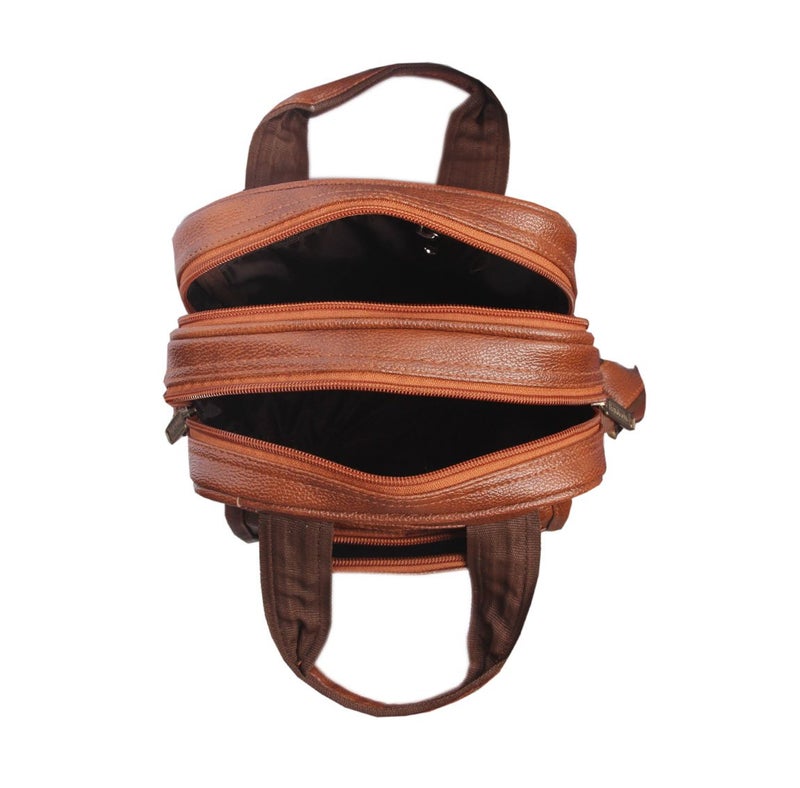 Handcuffs Small Sling Bag for Men | PU Leather Chest Slinger | Crossbody Satchel | Corporate Gift Item | Passport Sling | Mini | Casual | Office | Travel (Rust) - Image 5