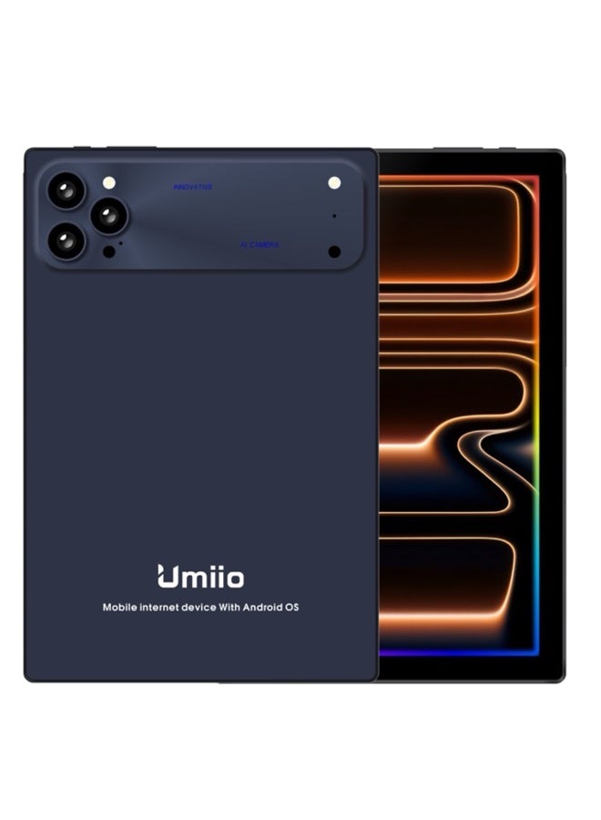Umiio Smart Tablet 17 Pro Max 10.1-Inch HD Display with Keyboard & Mouse, 16GB RAM, 1TB ROM, Dual Nano SIM 5G Network, Android 15, Wi-Fi, GPS, Stylus Included – Blue - Image 1