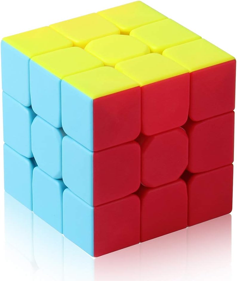 Roxenda 3x3 Speed Cube, 3x3x3 QYTOYS Warrior S Speed Cube Stickerless Frosted Puzzle Magic Cube (Stickerless) - Image 1