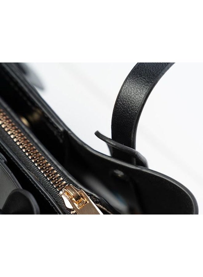 Elegant Women's Handbag with Modern Design, Black - Image 2