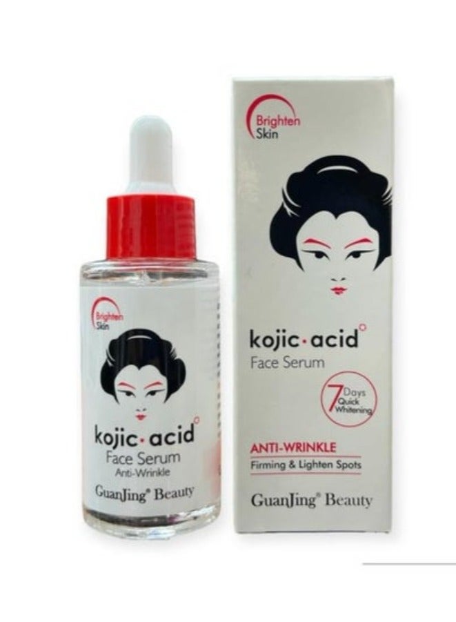 GUANJING Two Pieces Of Kojic Acid Anti-Wrinkle Face Serum 2X40 ml - Image 2
