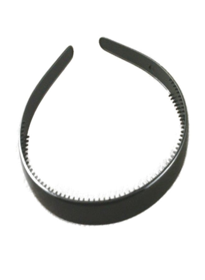 Big Box 6 Pieces black Plastic Plain Headbands Teeth Comb Headbands Halloween Skinny DIY Hair - Image 4