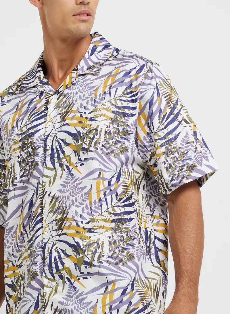 Robert Wood Resort Print Shirt