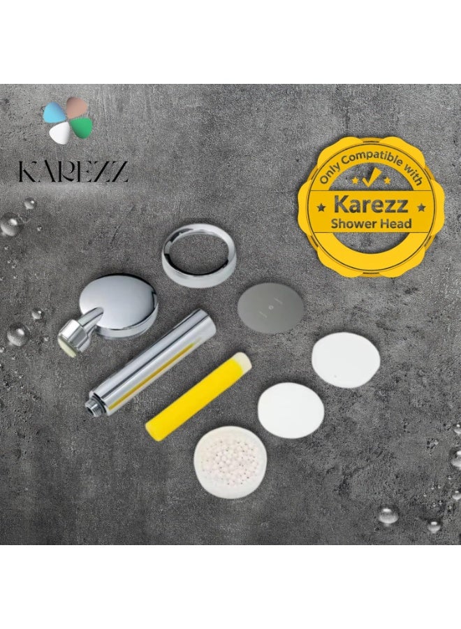 KAREZZ Micro Fabric Filter Replacement for Shower Head. Made in Korea. Fine Particle Filtration. Helps Reduce Sediment & Impurities. Easy to Replace. Compatible Only with KAREZZ Shower Heads - Image 5