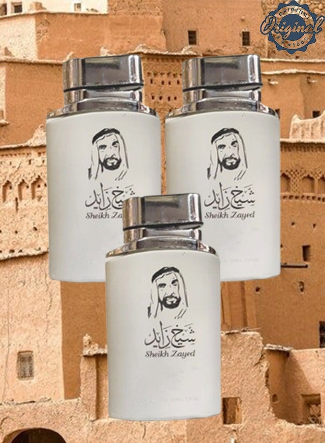 Sheikh Zayed 3 Pieces Sheikh Zayed Perfume EDT 100ML  - Image 1
