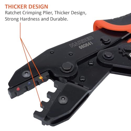 Harden Ratchet Crimping Modular Plug Tool Plier - Cable Wire Lug Tool Plier Crimper - 660641 - Image 3