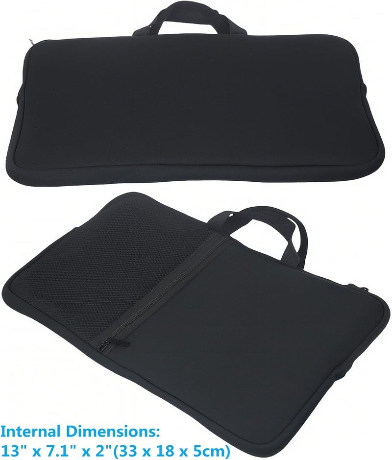 AF-WAN Neoprene Protective Sleeve Case for AKAI Professional MPK Mini MK3 / MPK Mini Play MK3 25 Key USB MIDI Keyboard Controller – Shockproof, Portable Carry Bag with Storage Pocket - Image 2